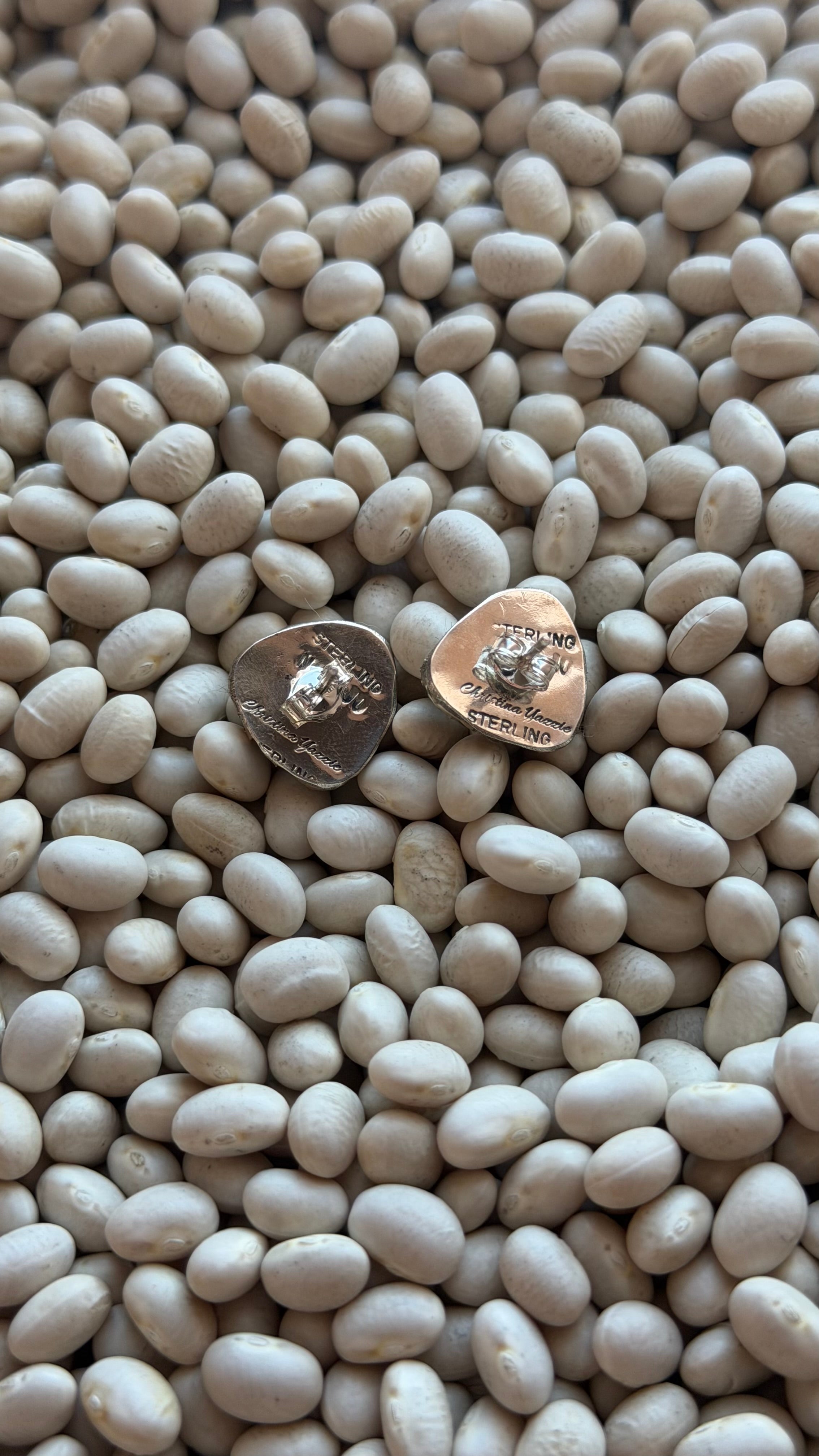 3 Stone Cluster Studs